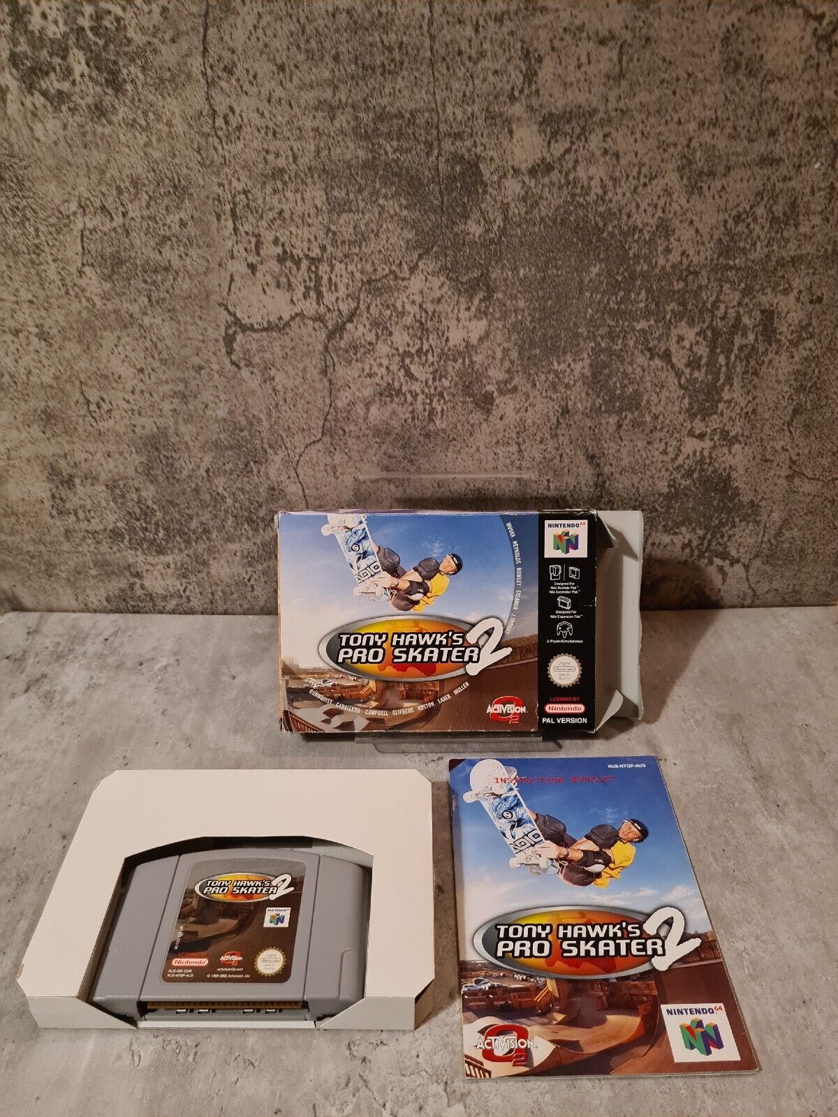 N64 Nintendo 64 Tony Hawk's Pro Skater 2 mit OVP und Anleitung UKV - T-Retro-Games 
