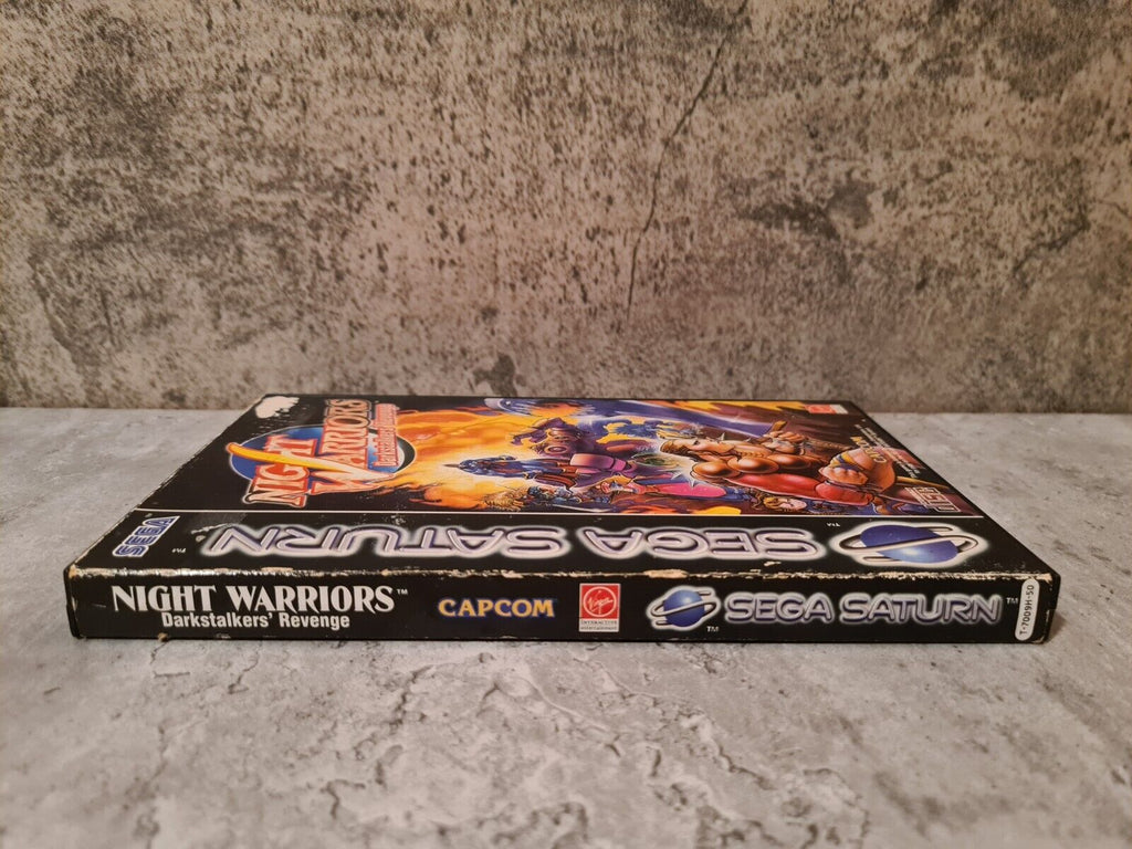 Sega Saturn Night Warriors Darkstalkers Revenge mit OVP und Anleitung Multi - T-Retro-Games 