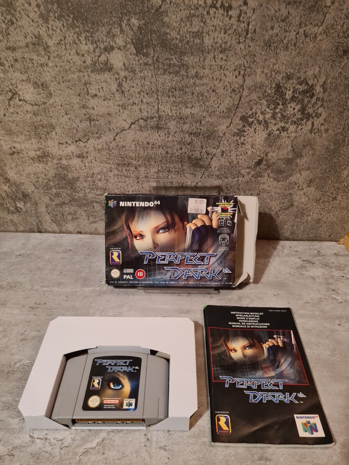 N64 Nintendo 64 Perfect Dark mit OVP und Anleitung EUR - T-Retro-Games 