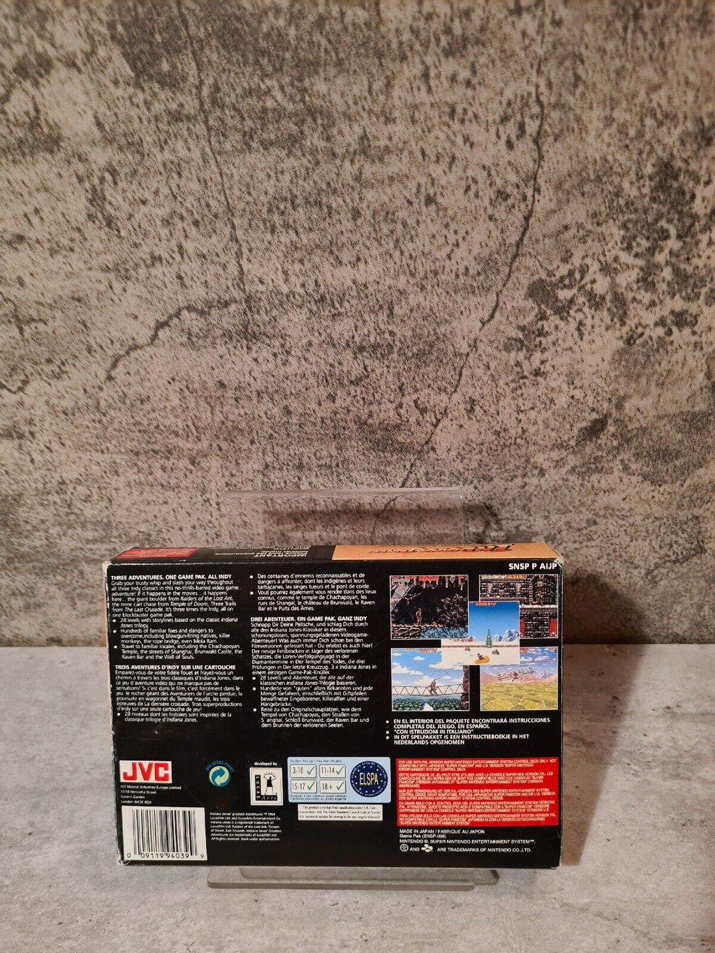 SNES Super Nintendo Indiana Jones Greatest Adventures mit OVP und Anleitung EUR - T-Retro-Games 