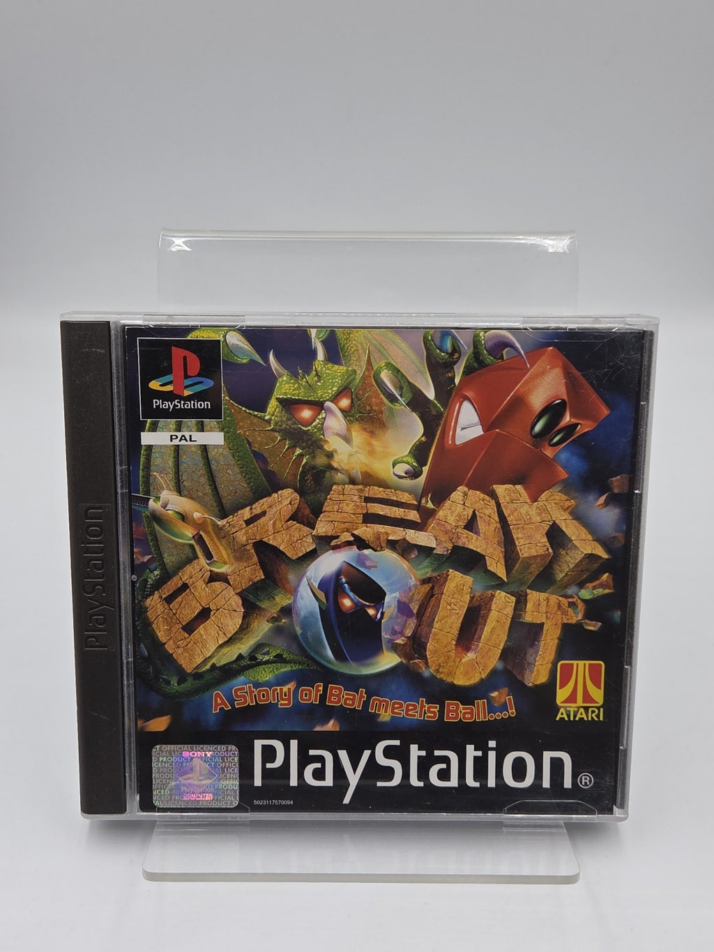 PS1 Playstation 1 Spiel Break Out mit OVP und Anleitung Englisch