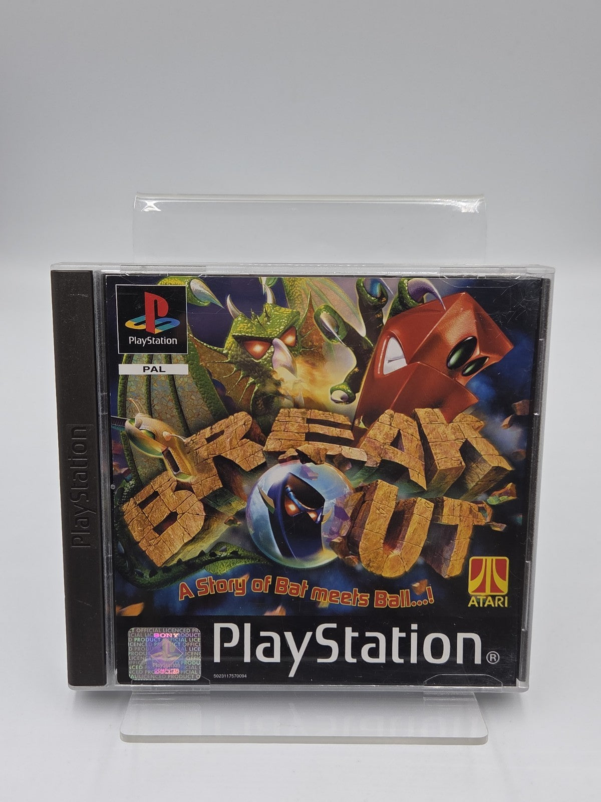 PS1 Playstation 1 Spiel Break Out mit OVP und Anleitung Englisch