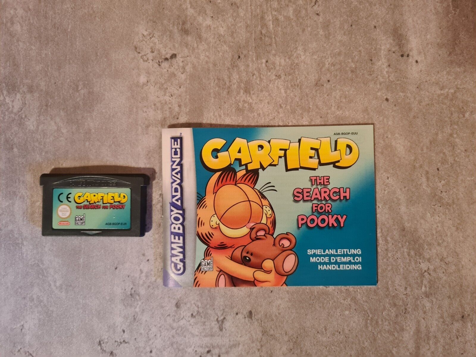 Gameboy Advance Garfield The Search for Pooky mit OVP und Anleitung EUR - T-Retro-Games 