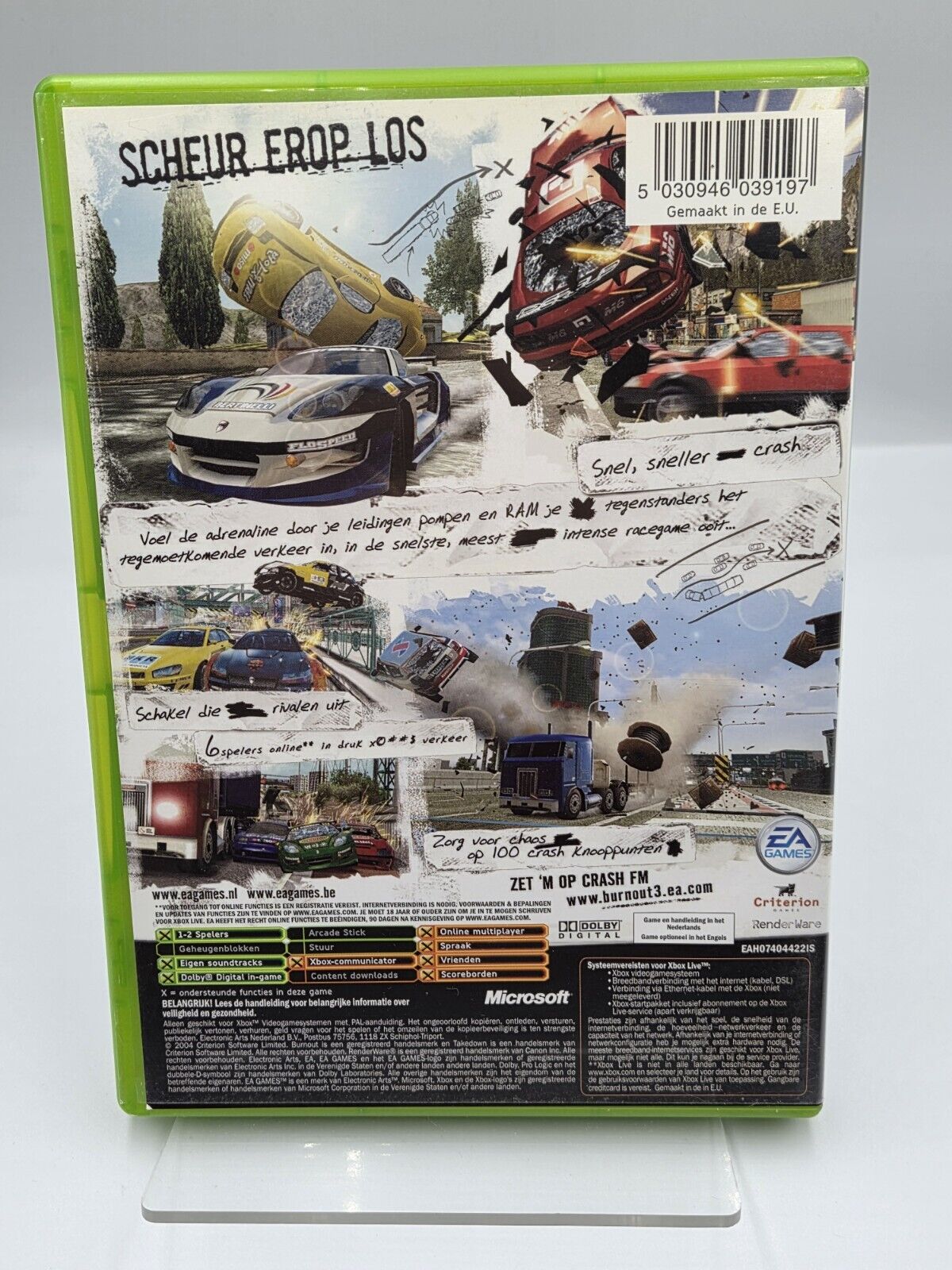 XBOX Spiel Burnout 3 Takedown mit OVP und Anleitung HOL - T-Retro-Games 
