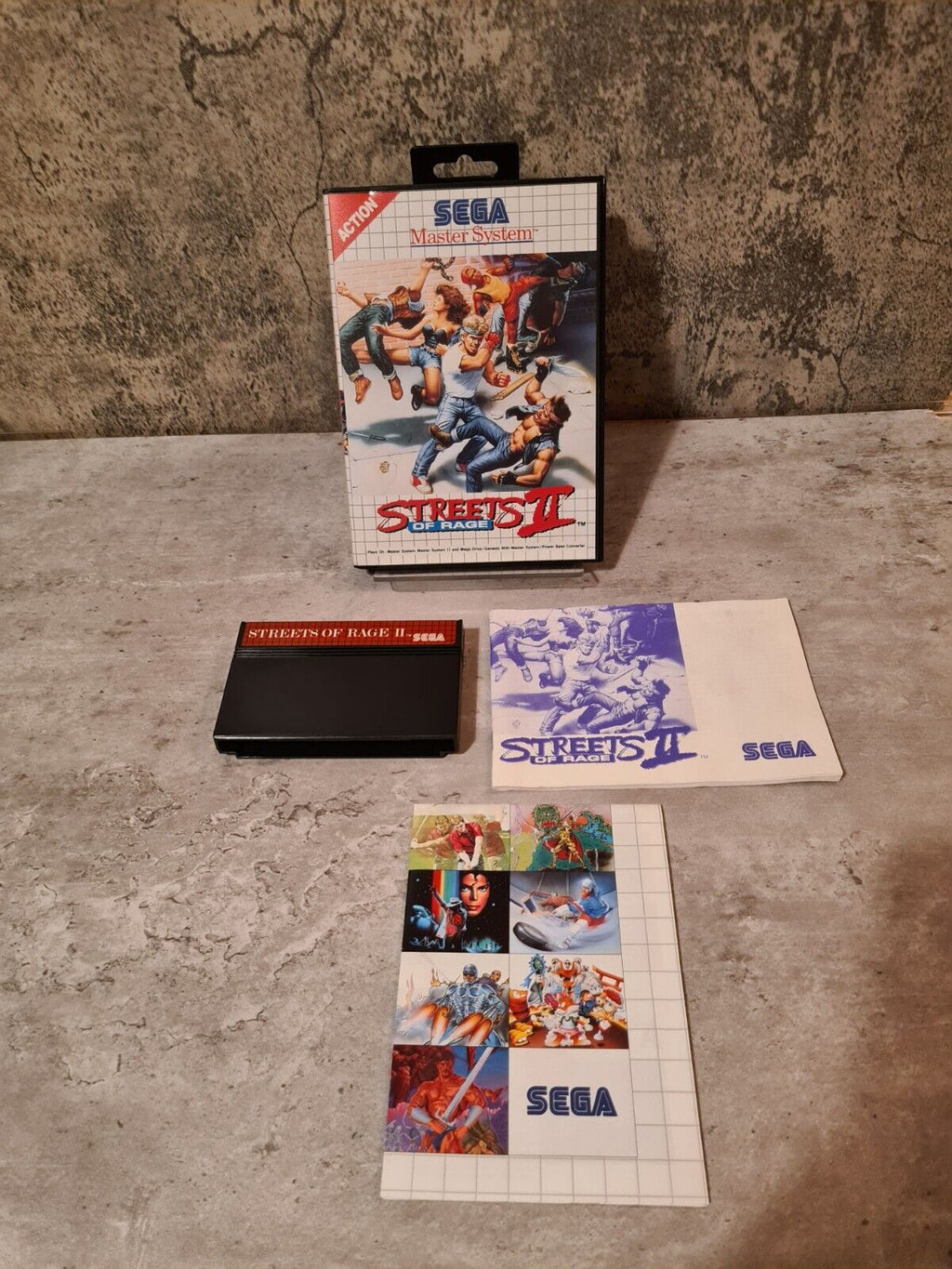 Sega Master System Streets of Rage II mit OVP und Anleitung Multi Language - T-Retro-Games 