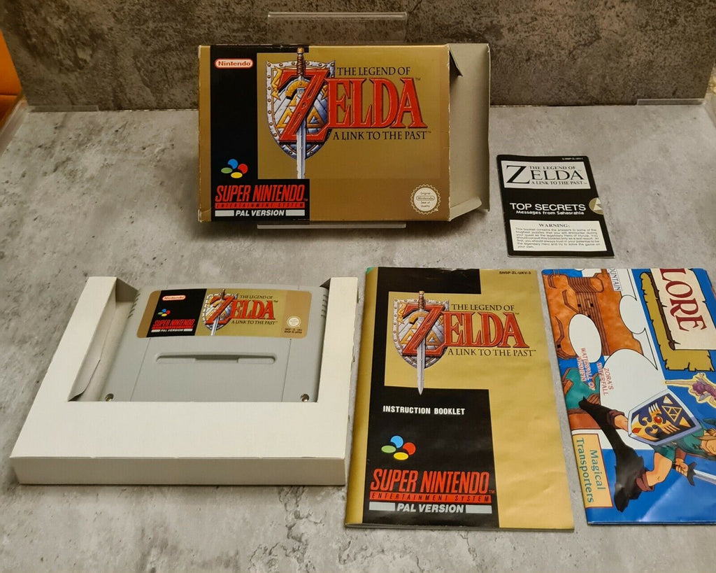 SNES The Legend of Zelda A Link to the Past mit OVP + Anleitung + Karte UKV - T-Retro-Games 