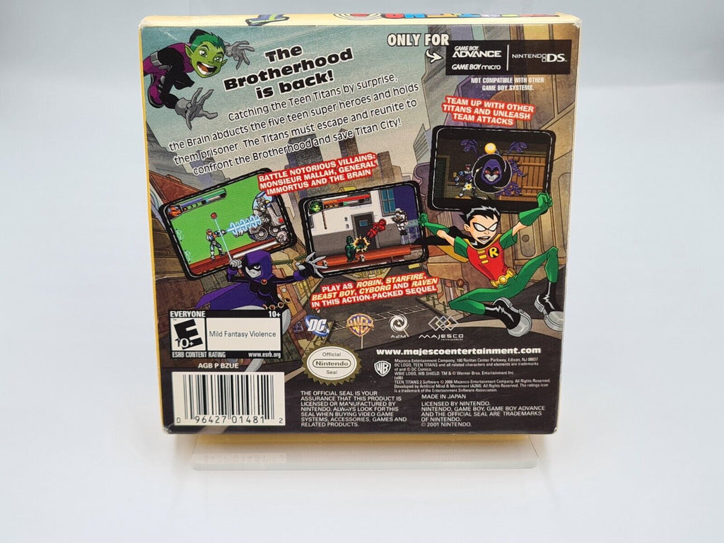 Nintendo Game Boy Advance Teen Titans 2 mit OVP und Anleitung USA - T-Retro-Games 