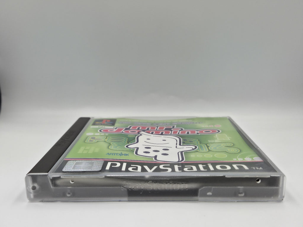 PS1 Playstation 1 Spiel No One Can Stop Mr. Domino mit OVP + Anleitung Englisch