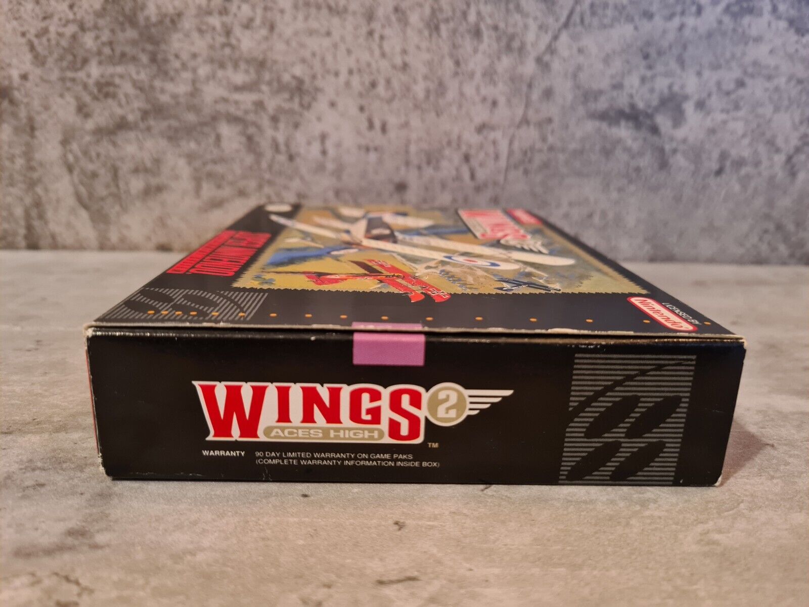 SNES Super Nintendo Wings 2 - Aces High mit OVP und Anleitung NTSC USA - T-Retro-Games 