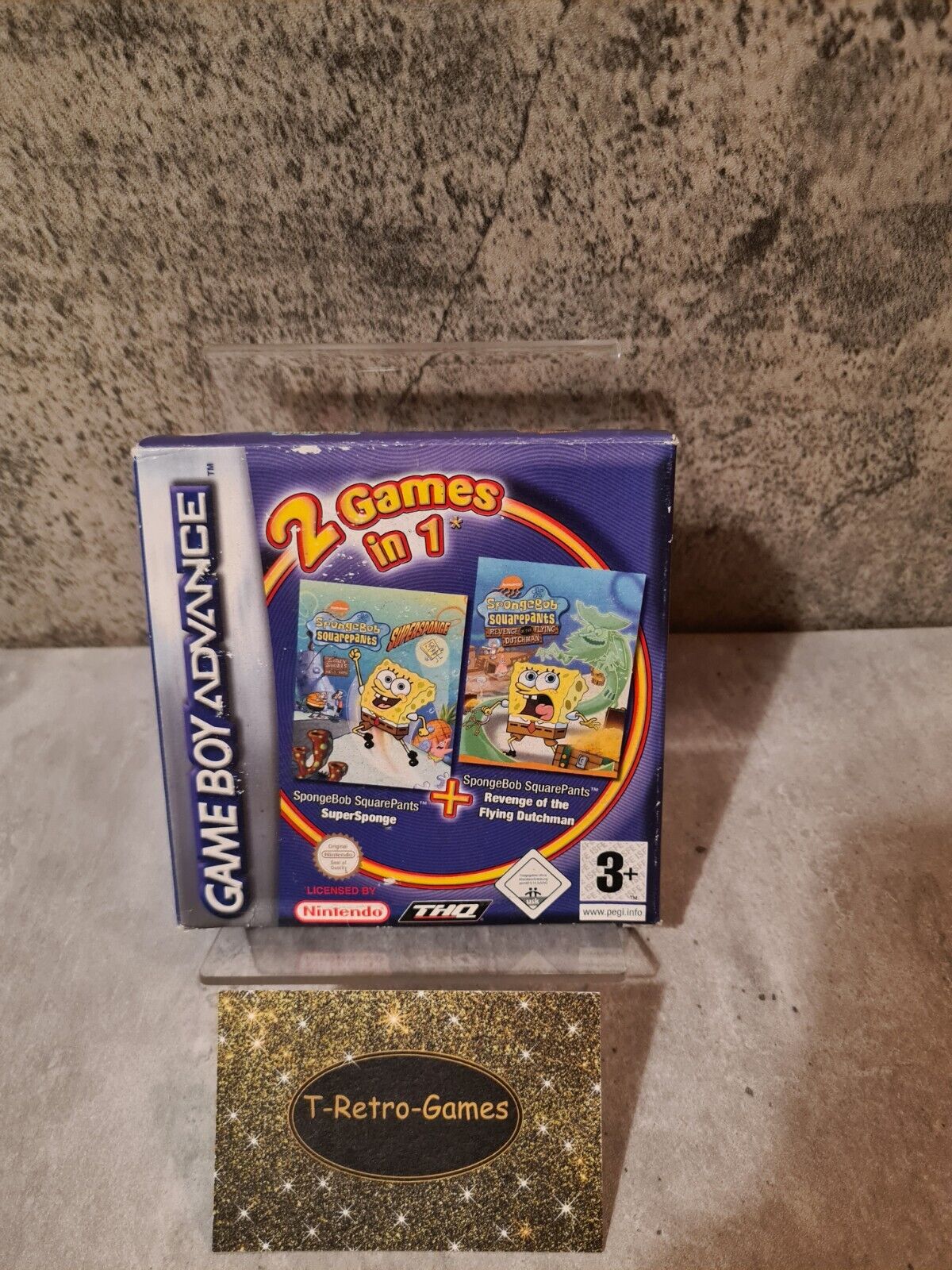 Nintendo Gameboy Advance Spongebob 2 Games in 1 mit OVP und Anleitung NOE - T-Retro-Games 