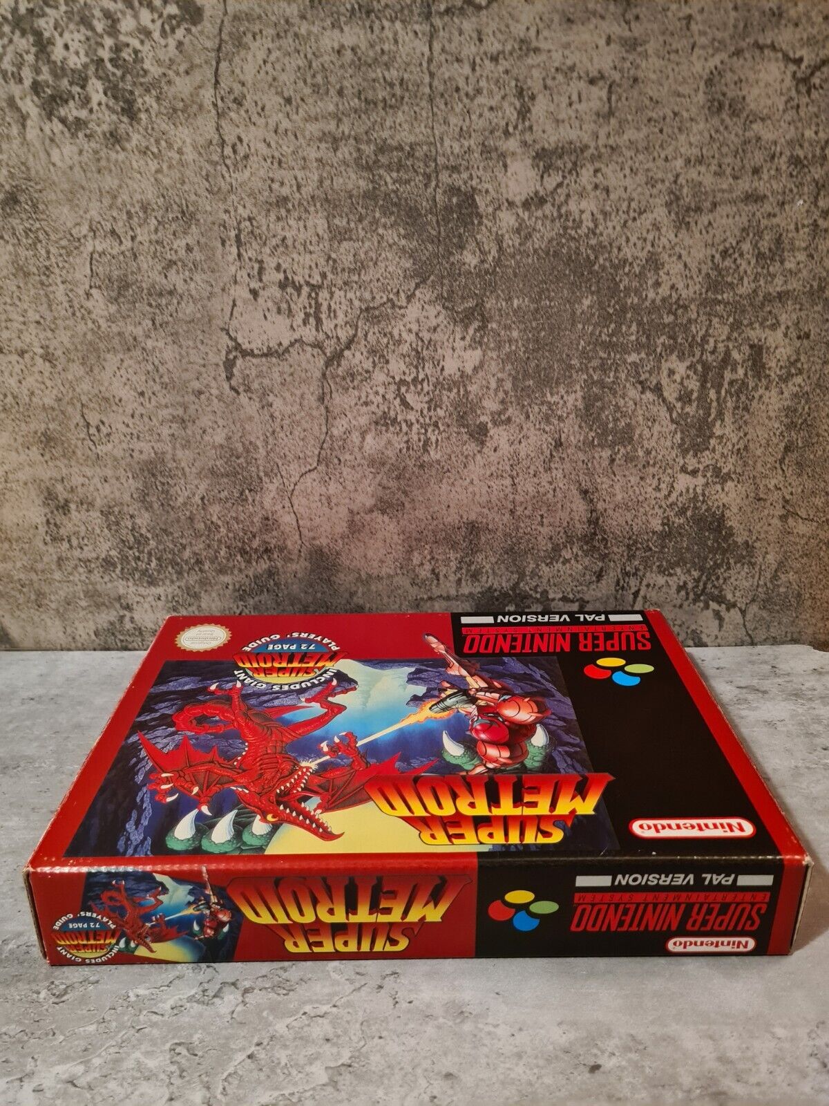 SNES Super Nintendo Super Metroid mit OVP und Spieleberater UKV Big Box - T-Retro-Games 