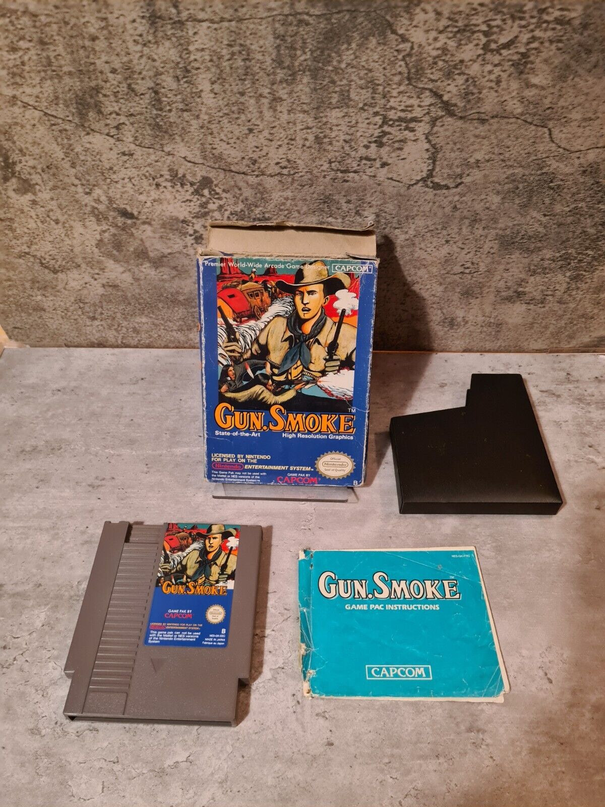 NES Gun Smoke mit OVP und Anleitung FRG - T-Retro-Games 