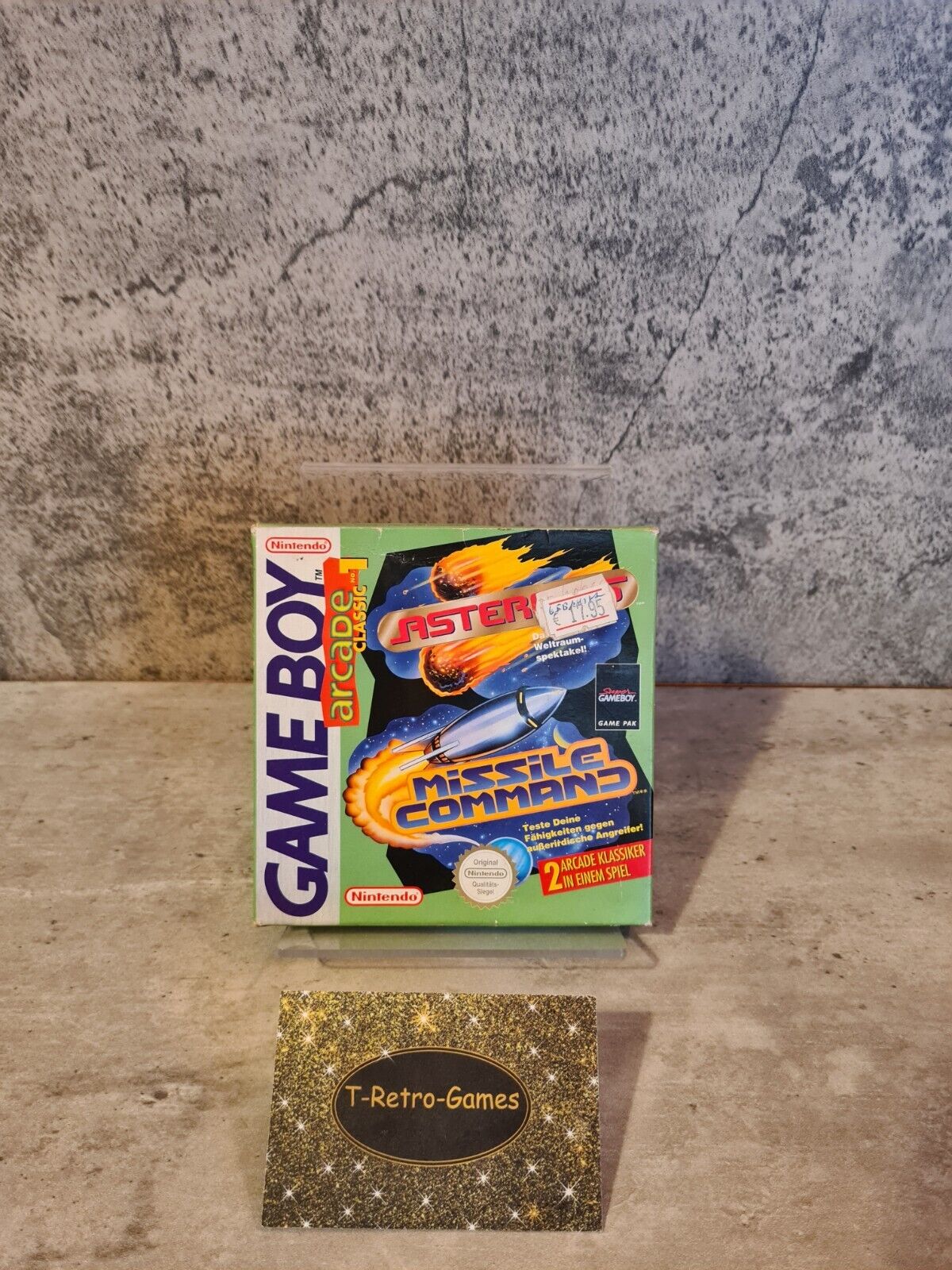 Game Boy Arcade Classic 1 Asteroids Missile Command mit OVP und Anleitung NOE - T-Retro-Games 