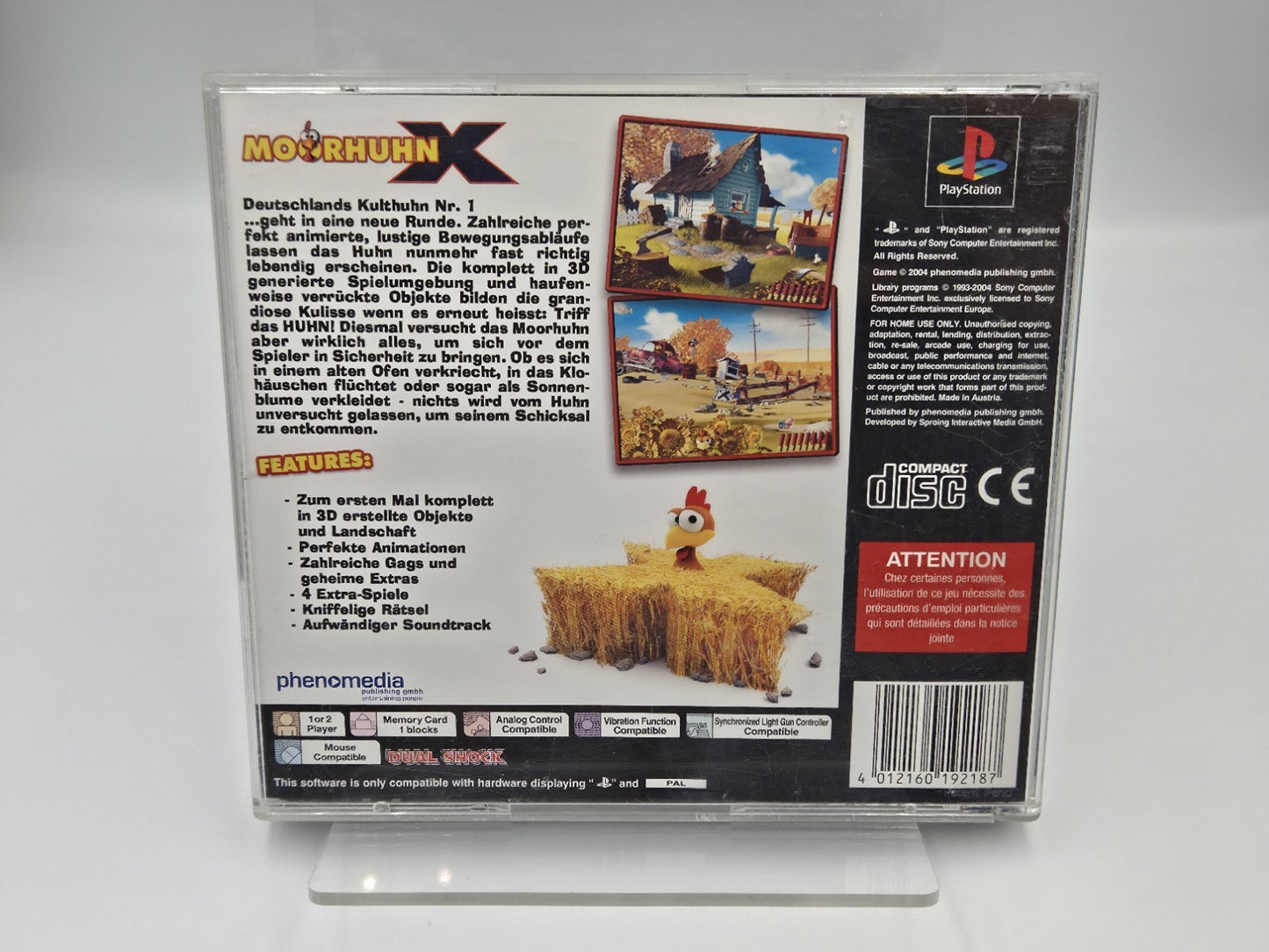 PS1 Playstation 1 Spiel Moorhuhn X mit OVP und Anleitung Deutsch