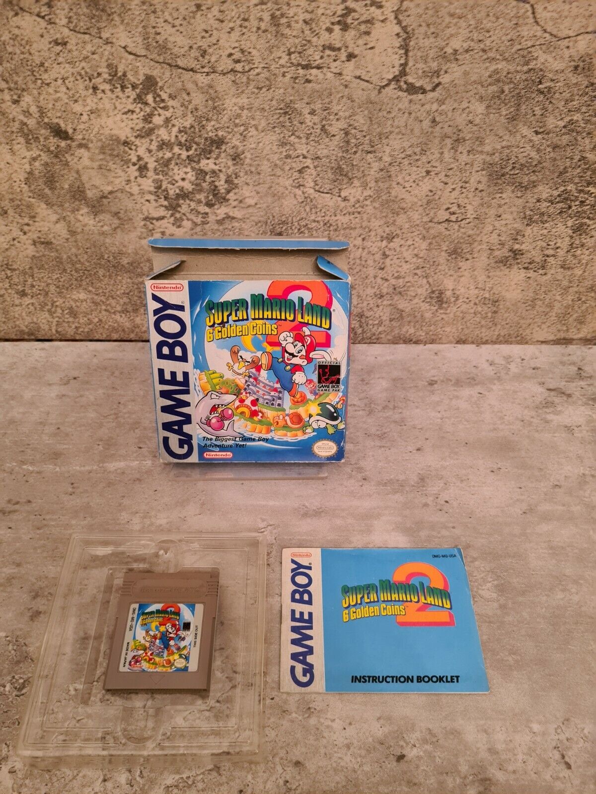 Nintendo Gameboy Super Mario Land 2 : 6 Golden Coins mit OVP und Anleitung USA - T-Retro-Games 