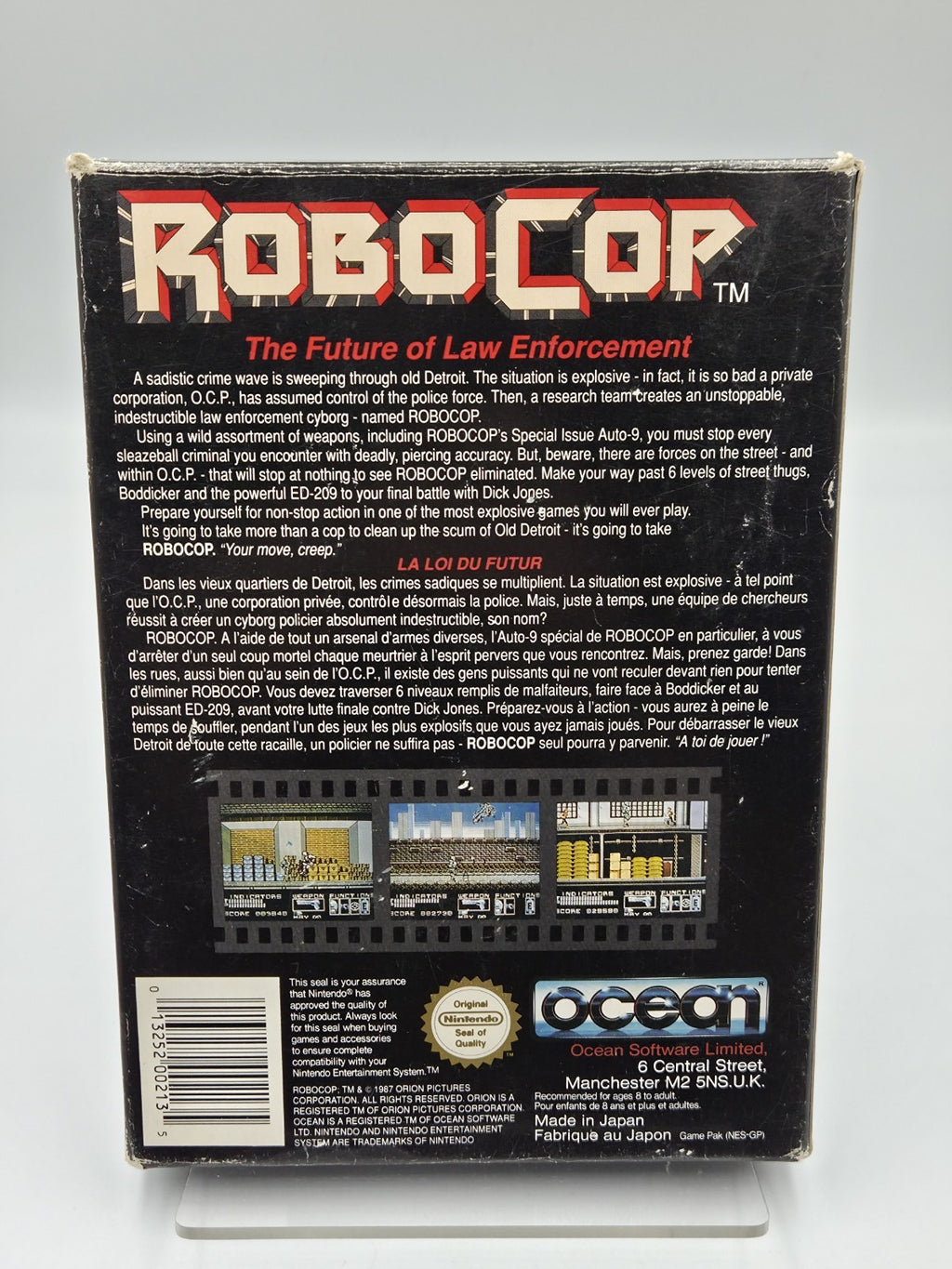 Nintendo NES Spiel RoboCop mit OVP und Anleitung FRA