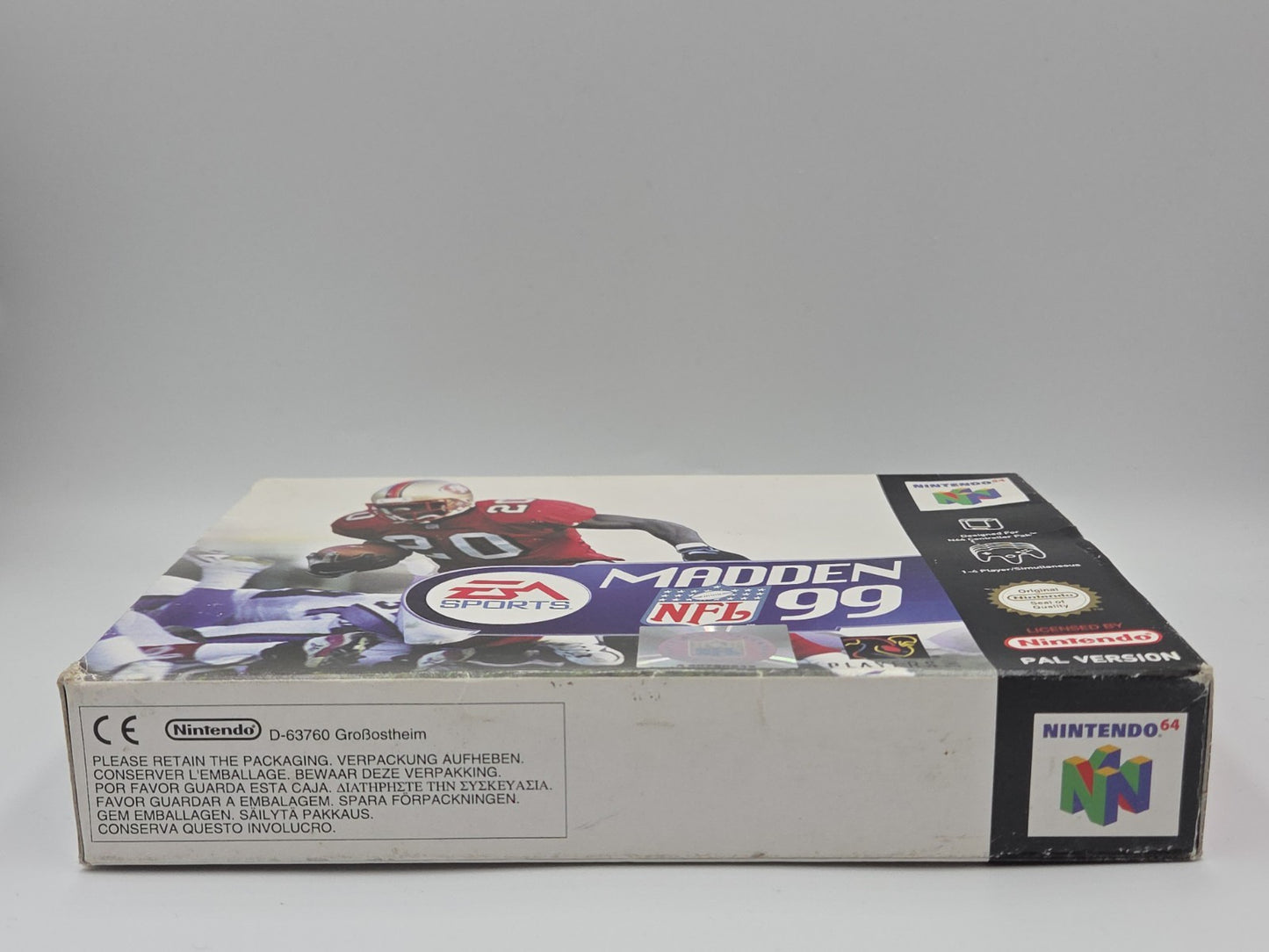 N64 Nintendo 64 Spiel Madden NFL 99 mit OVP und Anleitung EUR