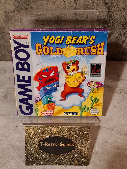 Nintendo Game Boy Classic Spiel Yogi Bear's Gold Rush mit OVP und Anleitung USA - T-Retro-Games 