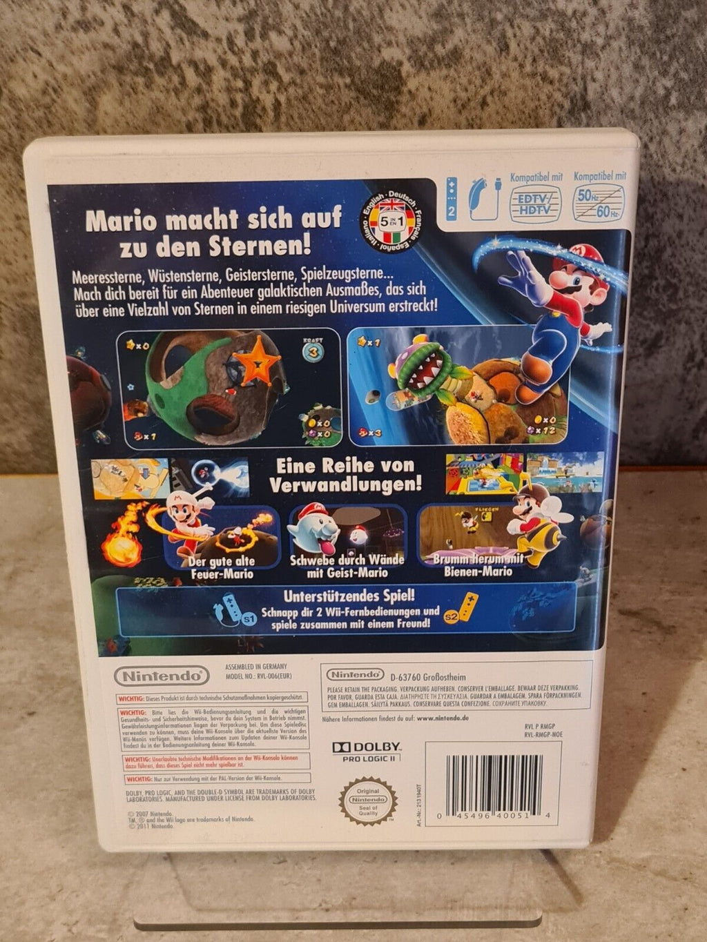 Nintendo Wii Spiel Super Mario Galaxy mit OVP und Anleitung NOE - T-Retro-Games 