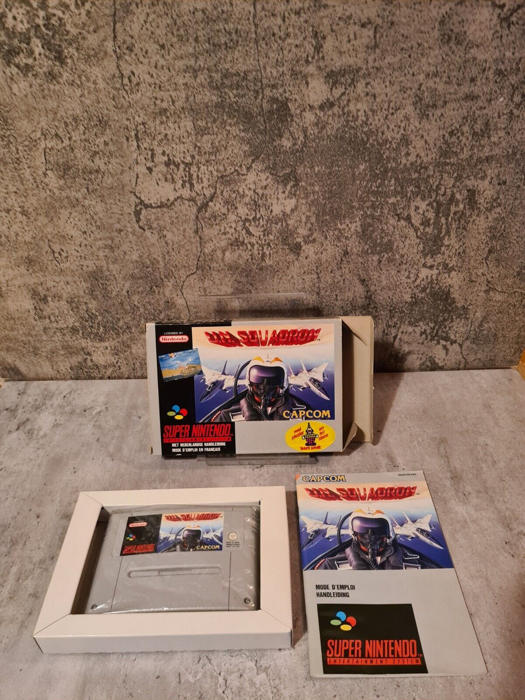 SNES Super Nintendo UN Squadron mit OVP und Anleitung FAH - T-Retro-Games 