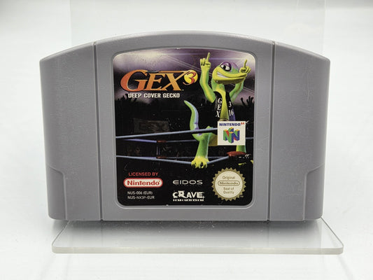 N64 Nintendo 64 Gex 3 Deep Cover Gecko Modul EUR