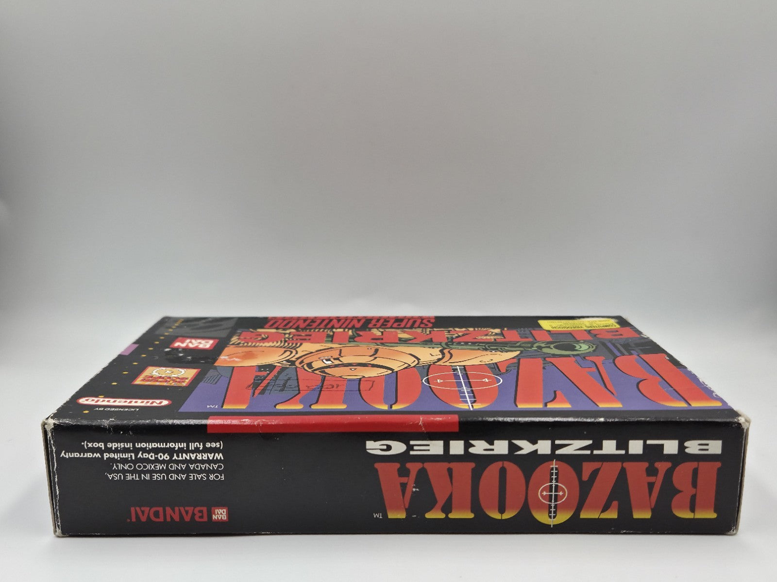 SNES Super Nintendo Spiel Bazooka Blitzkrieg mit OVP und Anleitung NTSC USA