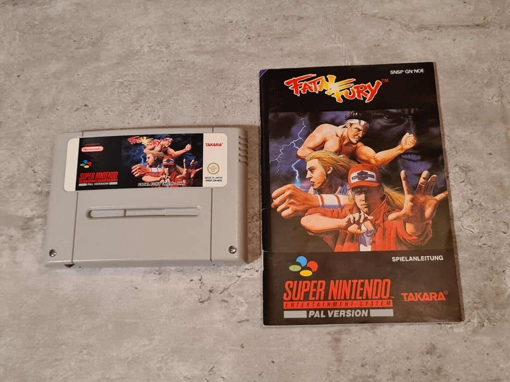 SNES Super Nintendo Fatal Fury mit OVP und Anleitung NOE - T-Retro-Games 