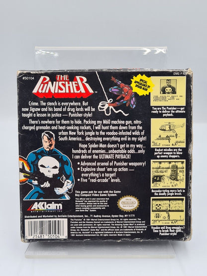 Nintendo Game Boy Classic The Punisher mit OVP und Anleitung USA - T-Retro-Games 