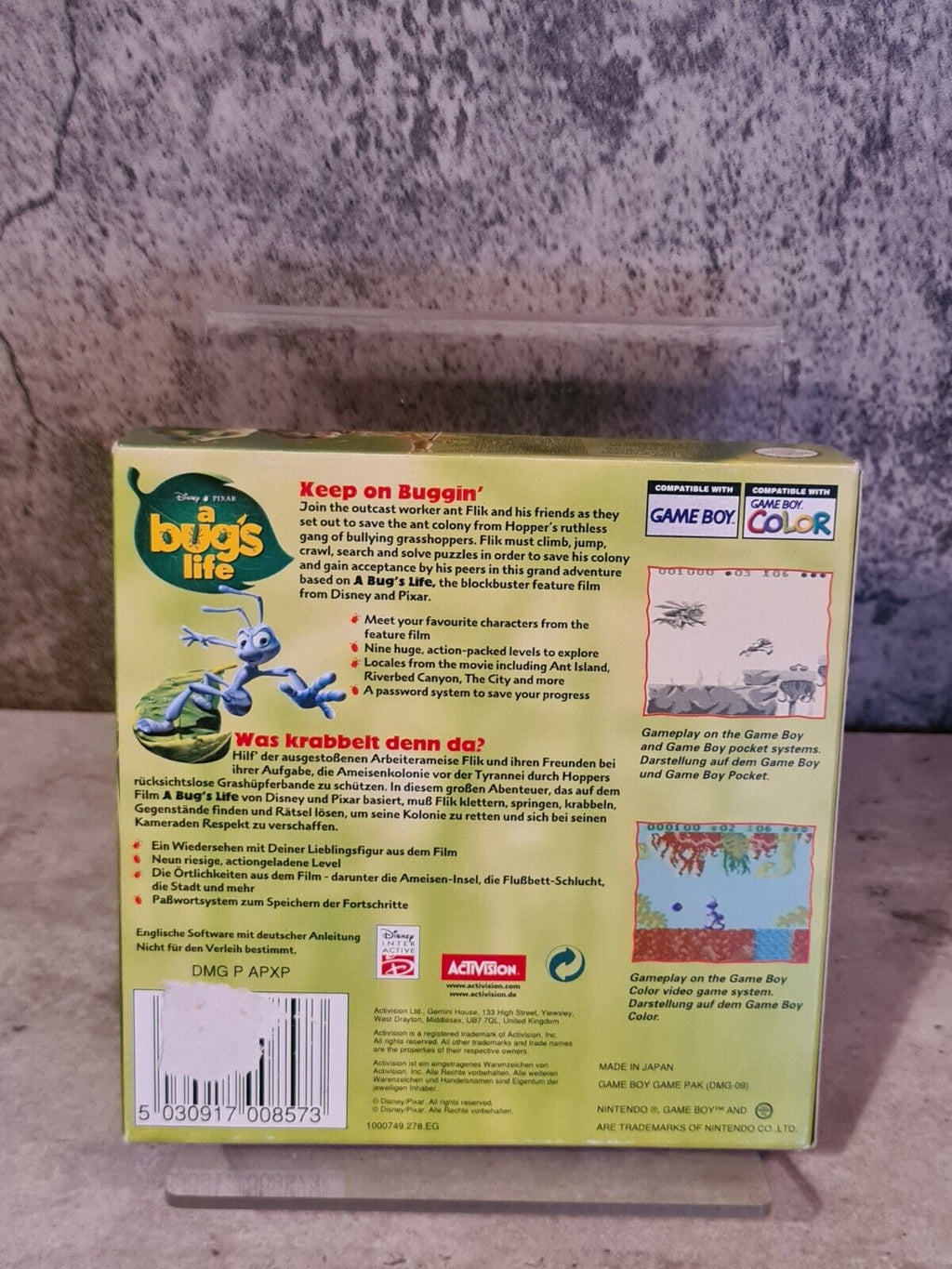 Game Boy Color Disney Pixar a Bug's Life mit OVP und Anleitung EUR - T-Retro-Games 