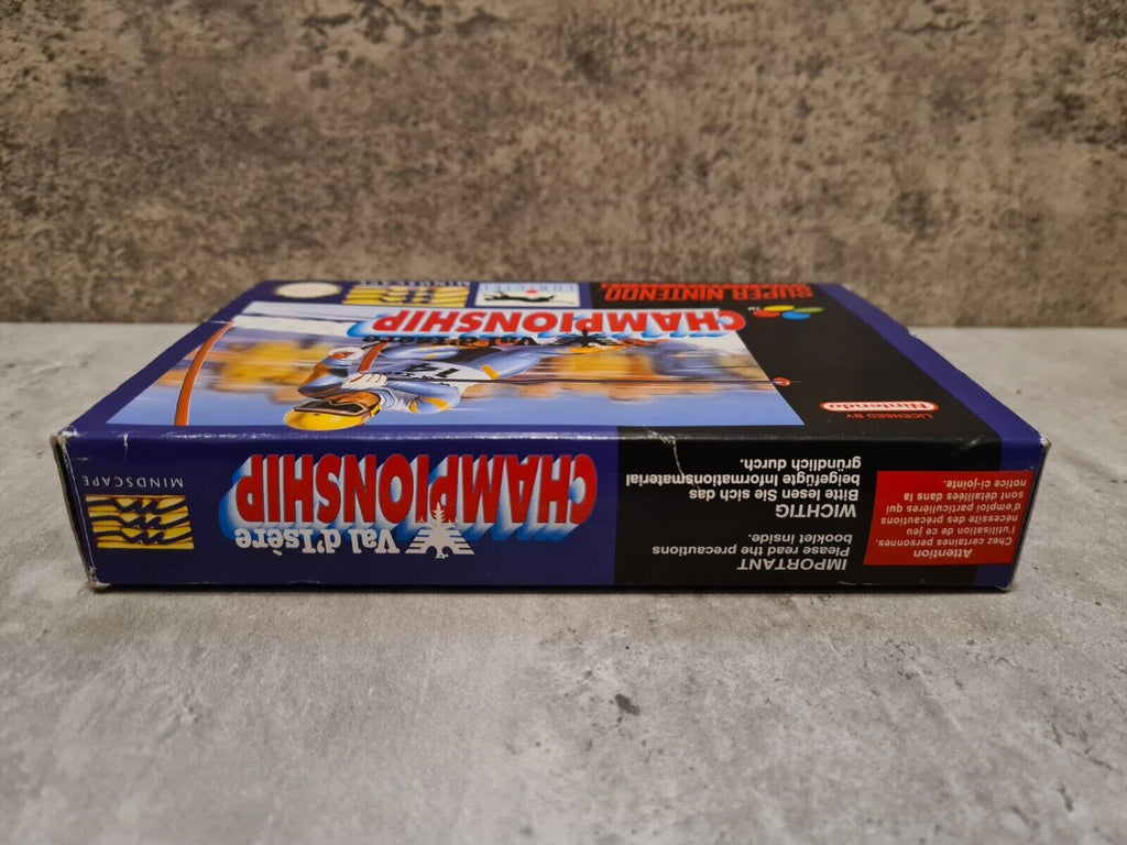 SNES Super Nintendo Val D'Isere Championship mit OVP und Anleitung EUR - T-Retro-Games 