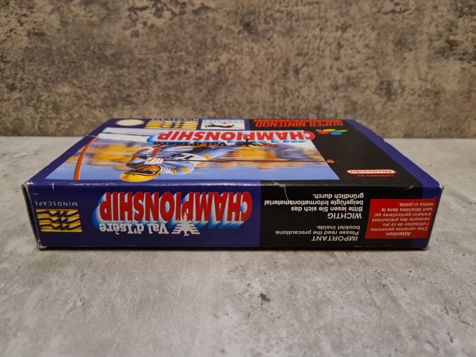 SNES Super Nintendo Val D'Isere Championship mit OVP und Anleitung EUR - T-Retro-Games 