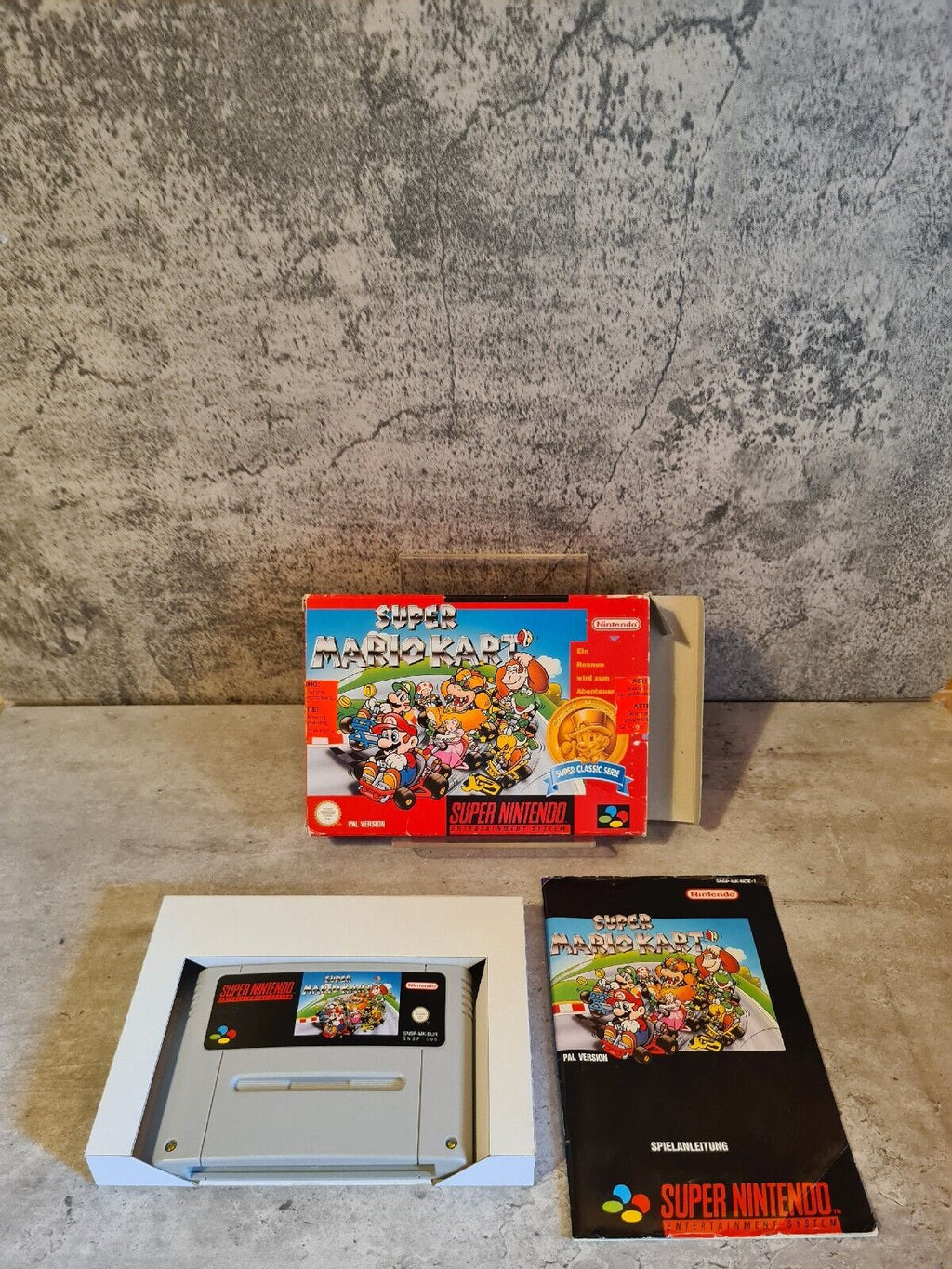 SNES Super Nintendo Super Mario Kart mit OVP und Anleitung NOE - T-Retro-Games 