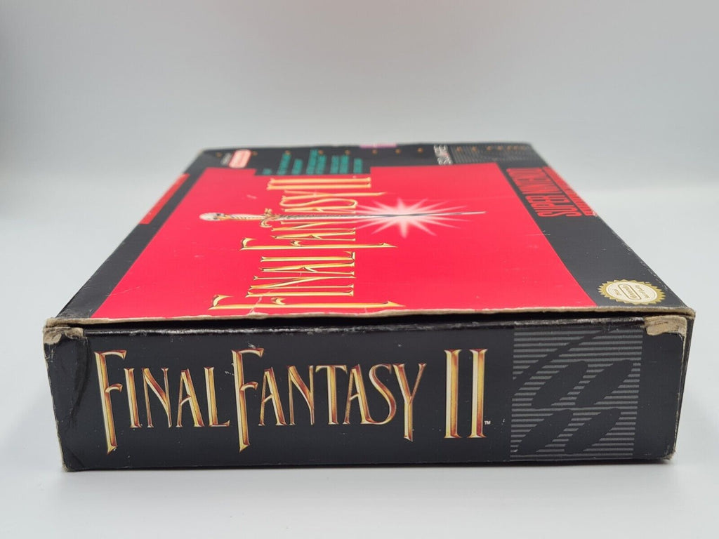 SNES Super Nintendo Final Fantasy II mit OVP und Anleitung + Karte NTSC-USA - T-Retro-Games 