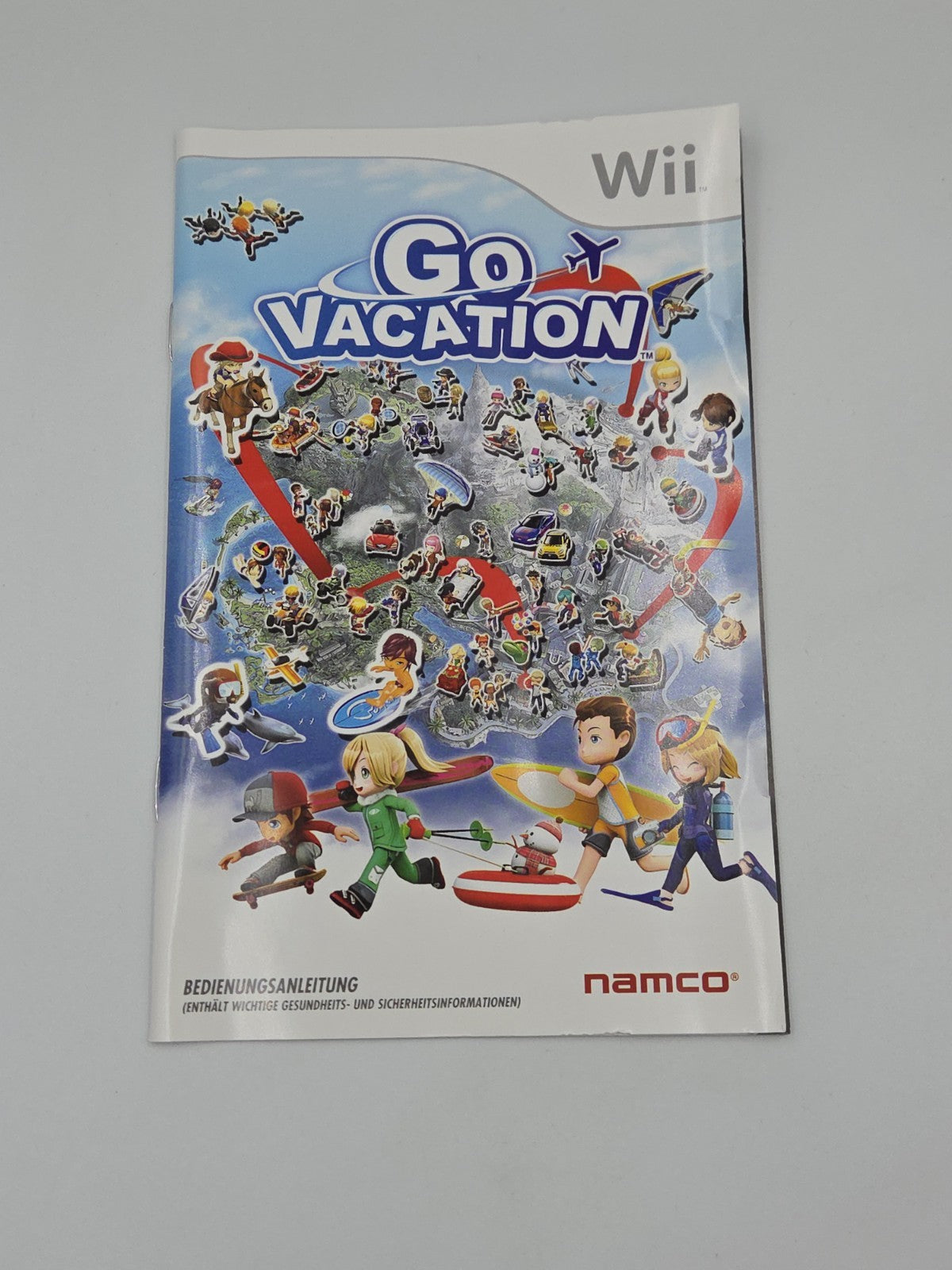 Nintendo Wii Spiel Go Vacation mit OVP und Anleitung NOE
