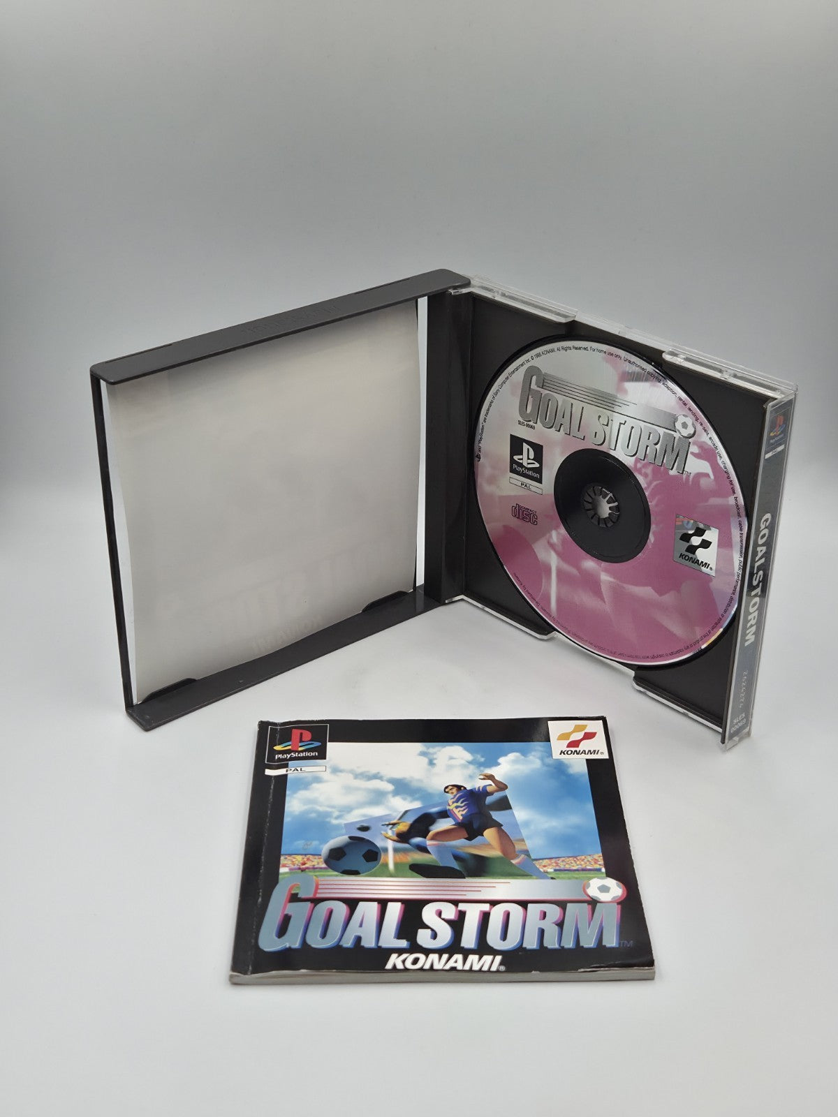 PS1 Playstation 1 Spiel Goalstorm mit OVP und Anleitung Multilingual