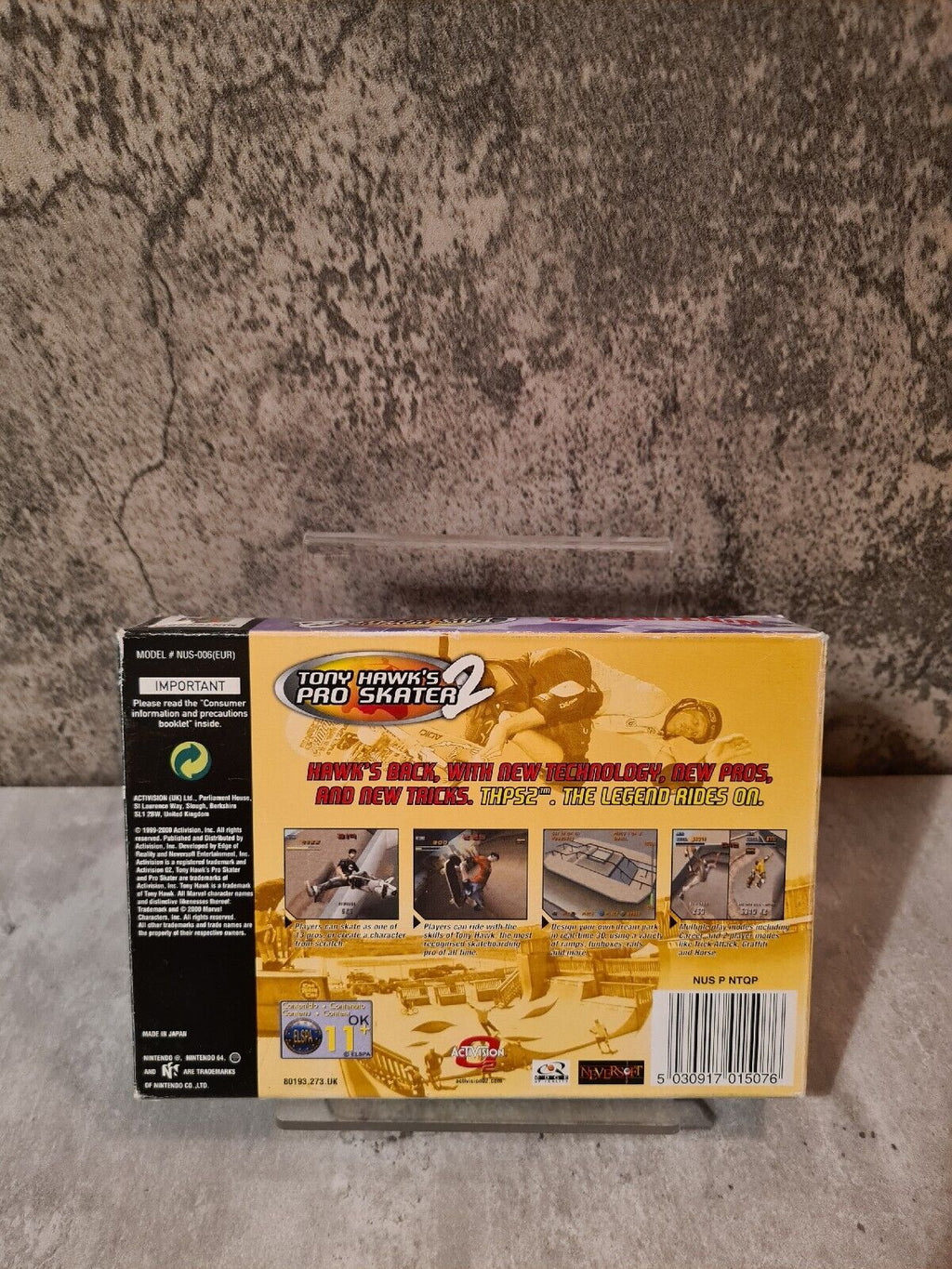 N64 Nintendo 64 Tony Hawk's Pro Skater 2 mit OVP und Anleitung UKV - T-Retro-Games 