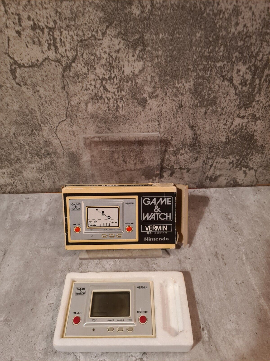 Nintendo Game & Watch Vermin OVP MT-03 1980 - T-Retro-Games 