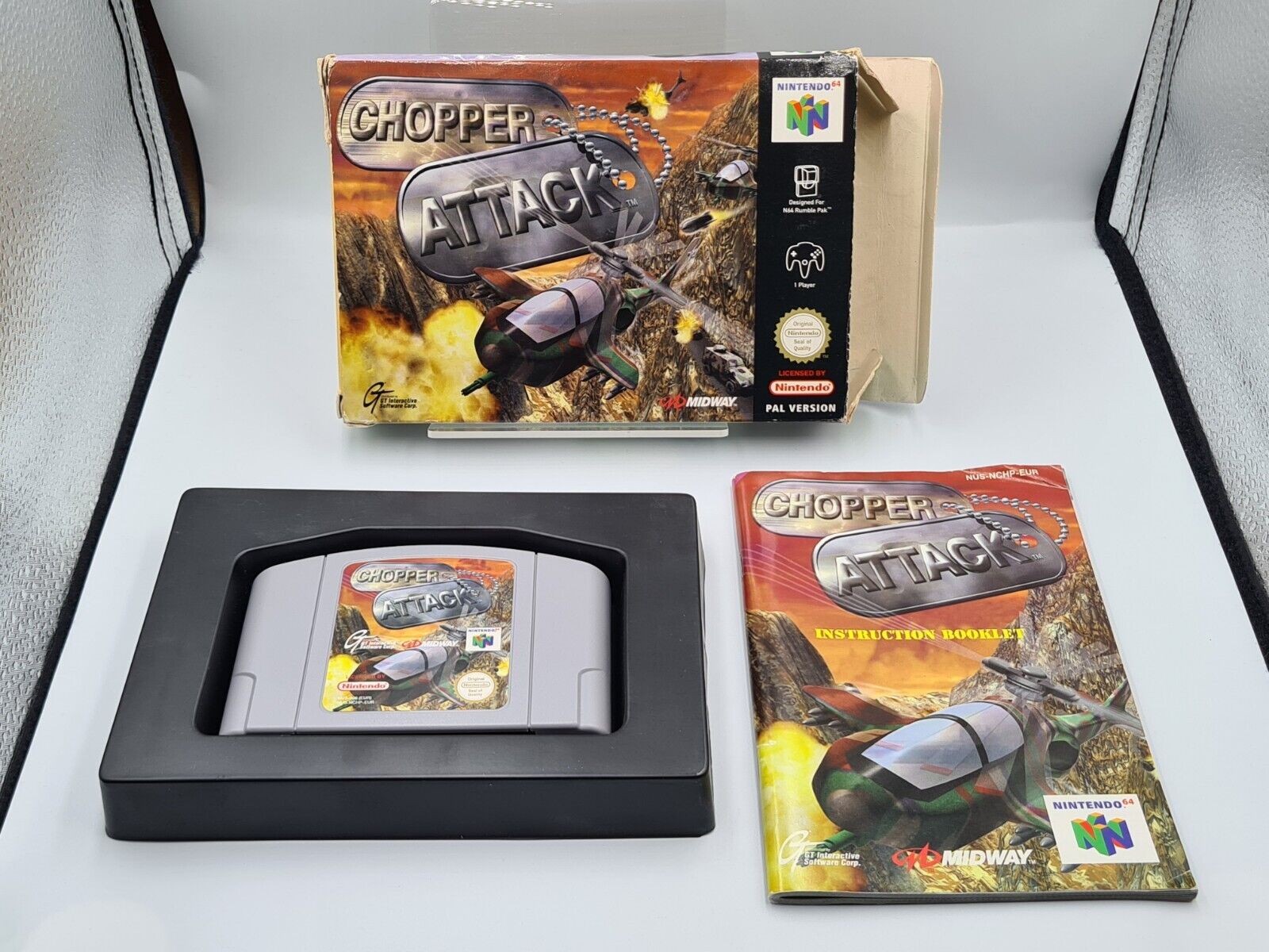 N64 Nintendo 64 Chopper Attack mit OVP und Anleitung EUR - T-Retro-Games 
