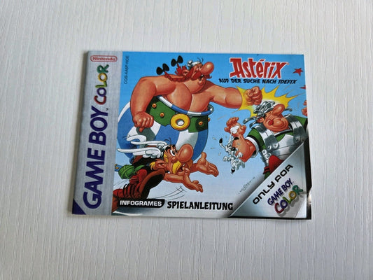 Nintendo Game Boy Color Spielanleitung Asterix auf der Suche nach Idefix NOE
