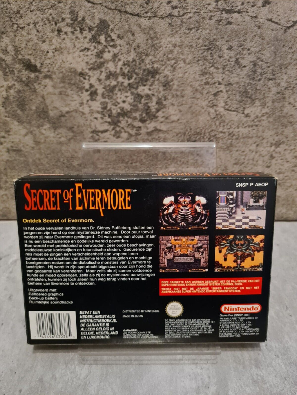 SNES Super Nintendo Secret of Evermore mit OVP und Anleitung + Poster HOL - T-Retro-Games 
