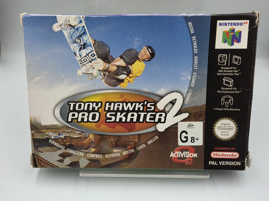 N64 Nintendo 64 Tony Hawk's Pro Skater 2 mit OVP und Anleitung AUS