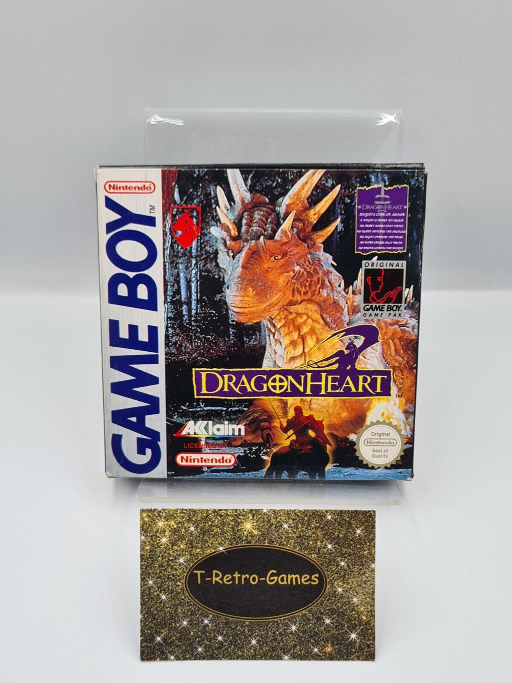 Nintendo Game Boy Classic DragonHeart mit OVP und Anleitung EUR - T-Retro-Games 