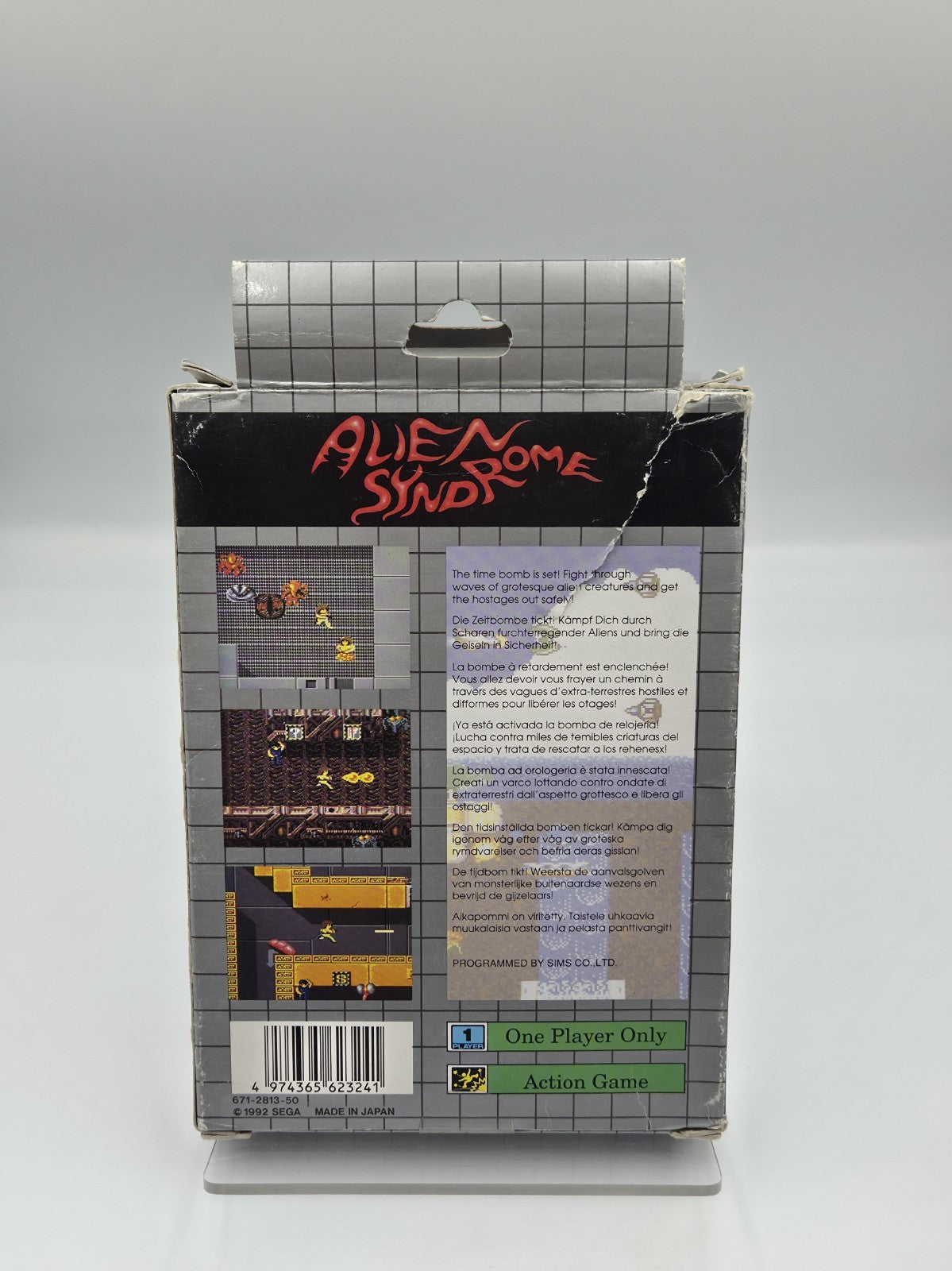 Sega Game Gear  Spiel Alien Syndrome mit OVP und Anleitung Multi Language 