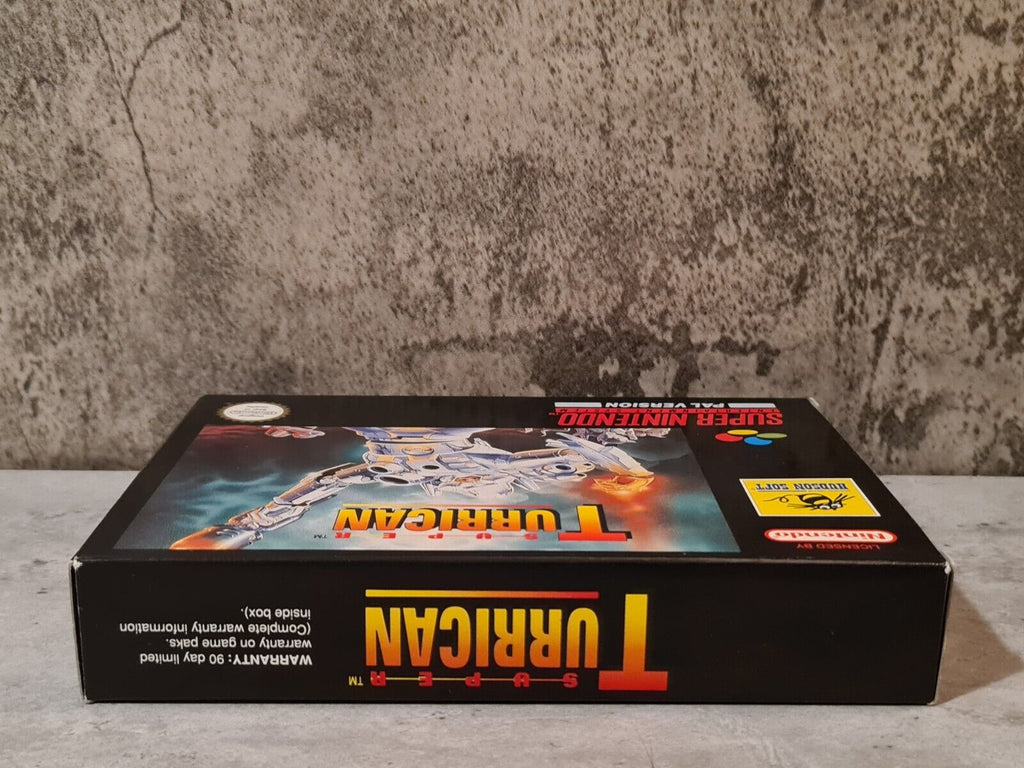 SNES Super Nintendo Super Turrican mit OVP und Anleitung UKV - T-Retro-Games 