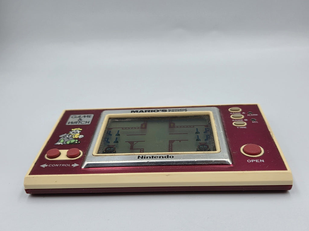 Nintendo Game & Watch Mario's Cement Factory Konsole Console 1988 Wide Screen