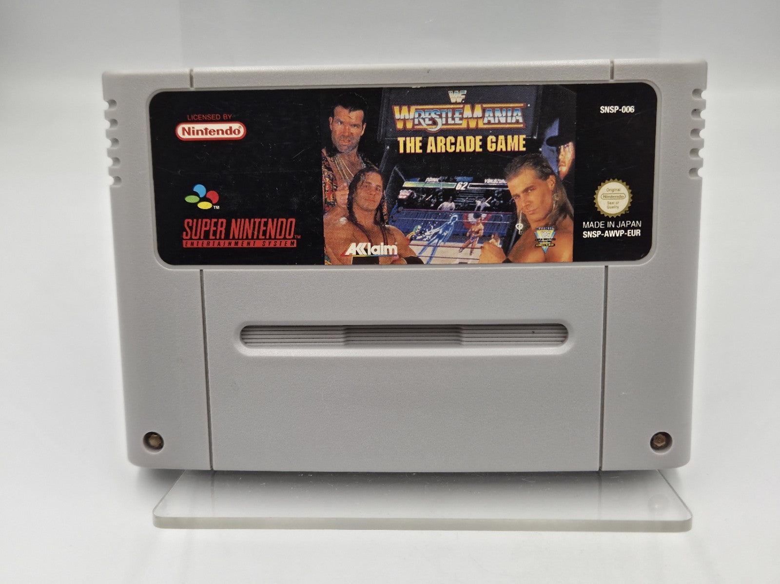 SNES Super Nintendo Spiel WWF Wrestlemania The Arcade Game EUR Modul