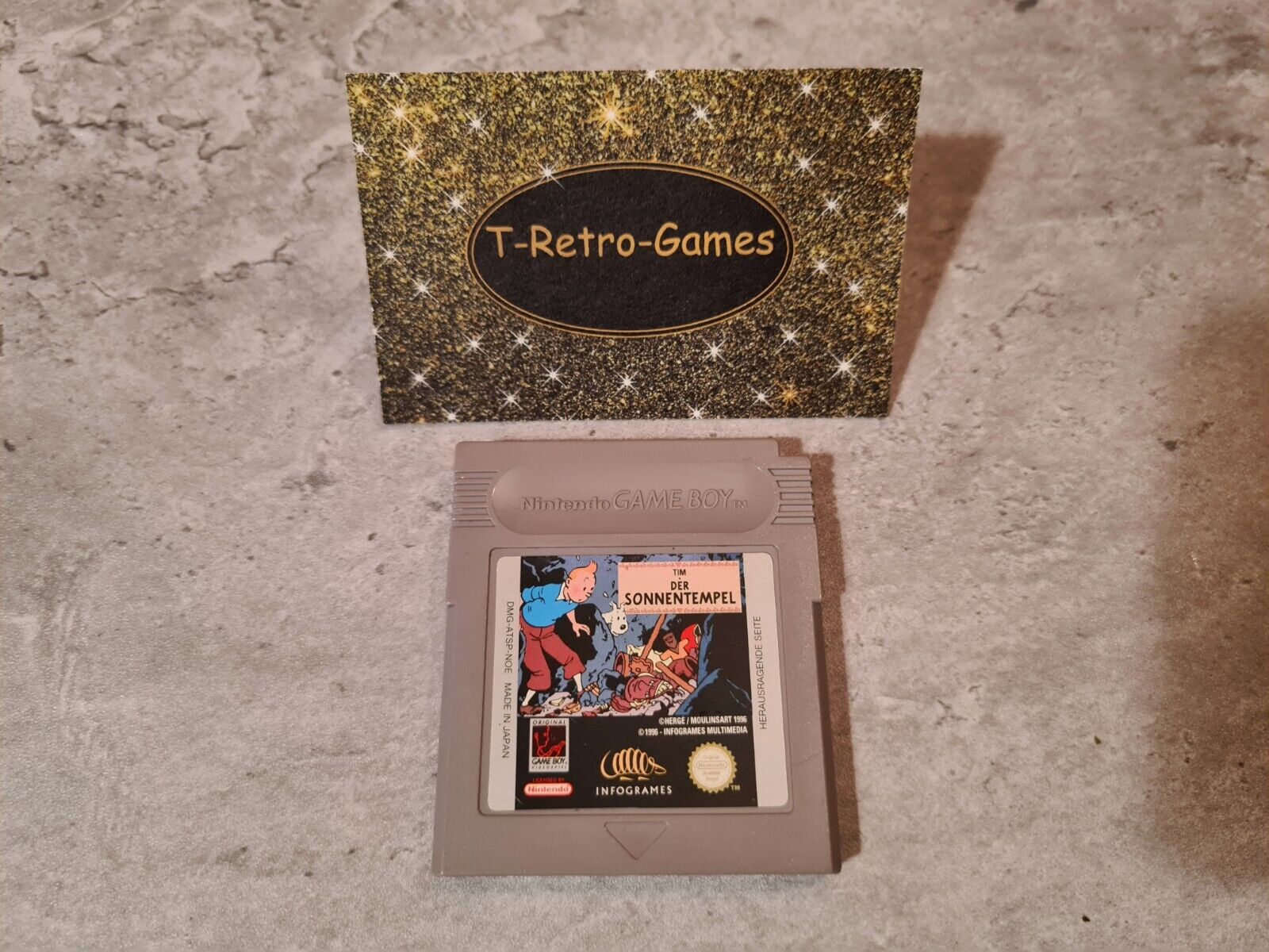 Nintendo Gameboy Classic Spiel Tim Der Sonnentempel Modul NOE - T-Retro-Games 