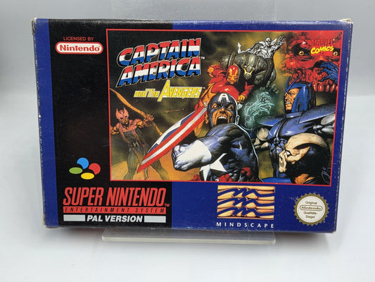 SNES Super Nintendo Captain America and The Avengers mit OVP und Anleitung EUR