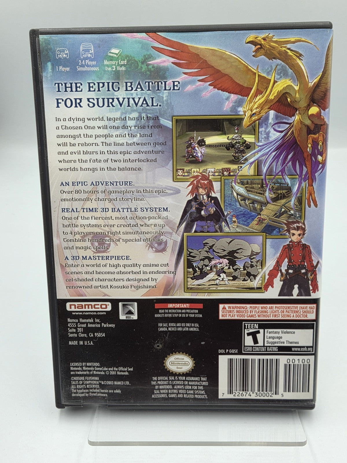 Nintendo GameCube Tales of Symphonia mit OVP und Anleitung USA NTSC 2 Discs - T-Retro-Games 