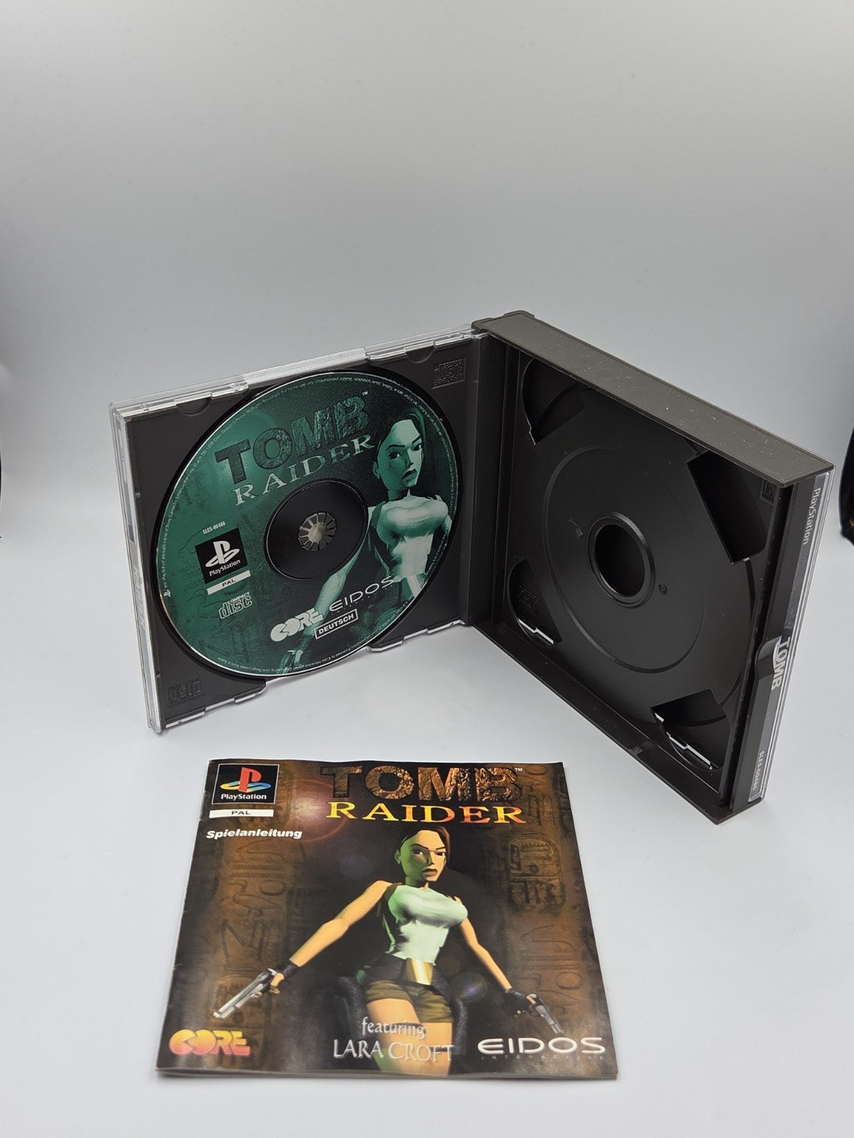 PS1 Playstation 1 Spiel Tomb Raider mit OVP und Anleitung Deutsch Big Box
